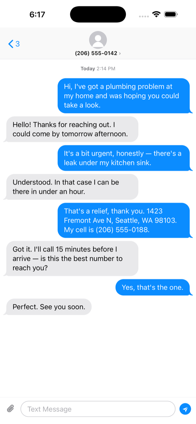 CloakMe messages